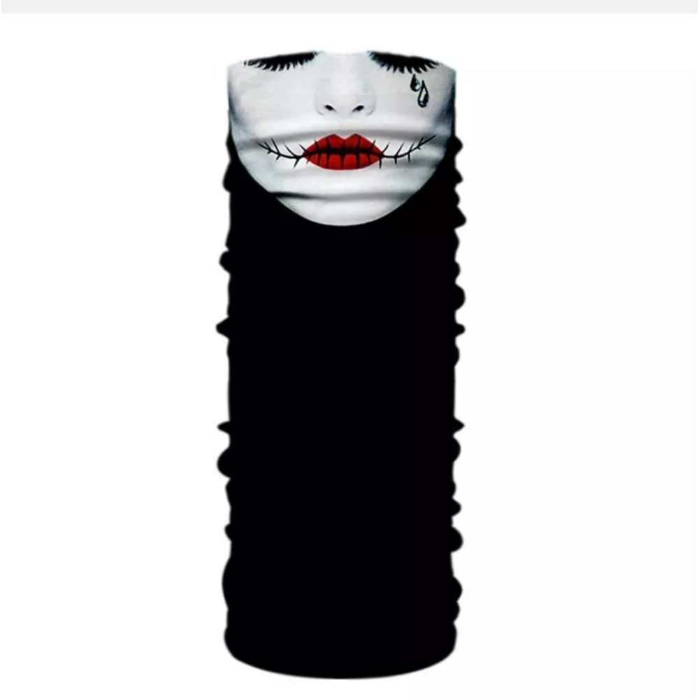 Bandana Neck Gaiter Skull Face Mask Bandanas Tube Breathable Rave Face Scarf US